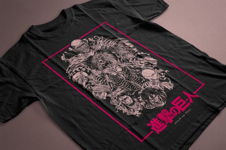 T-shirt Anime Attack on Titan image 1